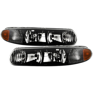 Xtune Crystal Headlights Buick Century (1997-2005) Chrome or Black