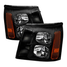 Load image into Gallery viewer, Xtune Headlights Cadillac Escalade HID Model (03-06) [OEM Style] Black w/ Amber Turn Signal Light - Default Title Alternate Image