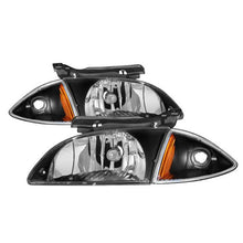 Load image into Gallery viewer, Xtune Headlights Chevy Cavalier (00-02) [Halogen -OEM Style] Chrome / Black w/ Amber Corner Lamp Alternate Image
