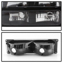 Load image into Gallery viewer, Xtune Headlights Chevy Tahoe (95-99) [OE Style w/ Corner &amp; Parking Lights - 8 pcs] Black / Chrome / Smoked - Chrome Alternate Image