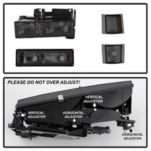 Load image into Gallery viewer, Xtune Headlights Chevy Silverado (94-98) [OE Style w/ Corner &amp; Parking Lights - 8 pcs] Black / Chrome / Smoked - Chrome Alternate Image
