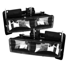 Load image into Gallery viewer, Xtune Crystal Headlights Chevy C/K Series 1500/2500/3500 (88-99) Black or Smoke w/ Amber Turn Signal Light Alternate Image