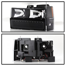 Load image into Gallery viewer, Xtune Headlights Chevy C/K C/10 1500/2500/3500 (94-98) [w/ Corner/LED Bumper Headlights ] Black / Chrome / Smoke - Black Alternate Image