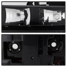 Load image into Gallery viewer, Xtune Headlights Chevy Suburban (92-99) [w/ Corner/LED Bumper Headlights ] Black / Chrome / Smoke - Black Alternate Image