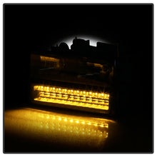Load image into Gallery viewer, Xtune Headlights Chevy Suburban (92-99) [w/ Corner/LED Bumper Headlights ] Black / Chrome / Smoke - Black Alternate Image