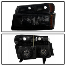 Load image into Gallery viewer, Xtune Headlights Chevy Colorado (04-12) [OEM Style w/ Bumper Lights] Black Smoked w/ Amber Turn Signal Light - Default Title Alternate Image
