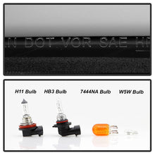 Load image into Gallery viewer, Xtune Headlights Chevy Equinox LS / LT (10-17) [w/ LED Light Bar] Black or Chrome w/ Amber Turn Signal Lights - Black w/ LED Bar Alternate Image