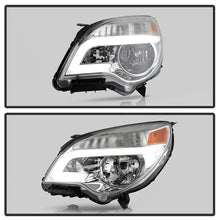 Load image into Gallery viewer, Xtune Headlights Chevy Equinox LS / LT (10-17) [w/ LED Light Bar] Black or Chrome w/ Amber Turn Signal Lights - Black w/ LED Bar Alternate Image