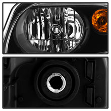 Load image into Gallery viewer, Xtune Crystal Headlights Chevy HHR (2006-2011) Chrome / Black w/ Amber Corner Lights Alternate Image