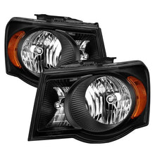 Load image into Gallery viewer, Xtune Headlights Chrysler Aspen (07-09) [OEM Style] Black or Chrome w/ Amber Signal Light - Black Alternate Image