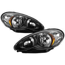 Load image into Gallery viewer, Xtune Headlights Chrysler PT Cruiser (06-10) [OEM Style - Halogen] Black or Chrome w/ Amber Signal Light - Black Alternate Image