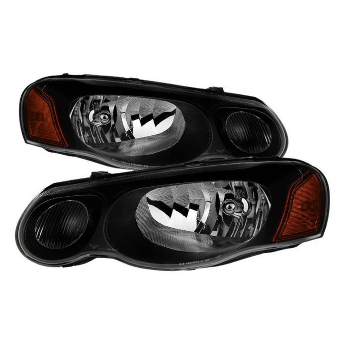 Xtune Headlights Chrysler Sebring Convertible & Sedan (04-06) Black or  Chrome w/ Amber Signal Light