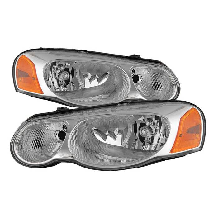 Xtune Headlights Chrysler Sebring Convertible & Sedan (04-06) Black or  Chrome w/ Amber Signal Light