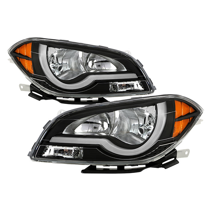 Xtune Headlights Chevy Malibu (2008-2012) [Light Bar DRL] Black w