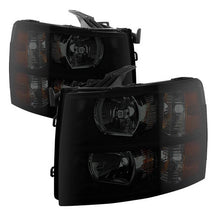 Load image into Gallery viewer, Xtune Crystal Headlights Chevy Silverado (07-14) [Optional DRL LED Lights] Black / Chrome / Smoke Alternate Image