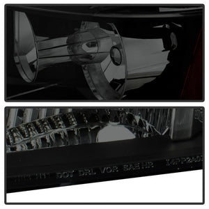 Xtune Crystal Headlights Chevy Tahoe (07-14) Black or Black Smoked w/ Amber Turn Signal Light