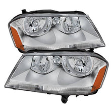 Load image into Gallery viewer, Xtune Crystal Headlights Dodge Avenger (08-17) Black or Chrome w/ Amber Signal Light Alternate Image