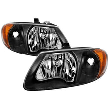 Load image into Gallery viewer, Xtune Headlights Chrysler Town &amp; Country (01-07) [Halogen] Black or Chrome w/ Amber Signal Light - Black Alternate Image