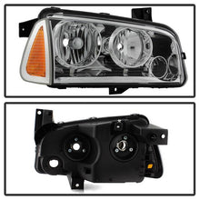 Load image into Gallery viewer, Xtune Headlights Dodge Charger (05-10) [OEM Style w/ Corner 4pcs] Chrome w/ Amber Signal Lights - Default Title Alternate Image