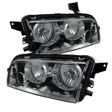 Xtune Headlights Dodge Charger (2006-2010) [Halogen Model Only] Smoked