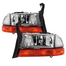 Load image into Gallery viewer, Xtune Headlights Dodge Dakota (97-04) [OEM Style] Chrome w/ Bumper Signal Lights - w/o Amber Light Alternate Image