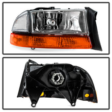 Load image into Gallery viewer, Xtune Headlights Dodge Dakota (97-04) [OEM Style] Chrome w/ Bumper Signal Lights - w/ Amber Light Alternate Image