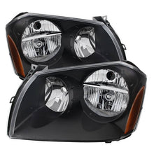 Load image into Gallery viewer, Xtune Crystal Headlights Dodge Magnum (05-07) Black/ Chrome/ Black Smoked w/ Amber Corner Lights - Black Alternate Image