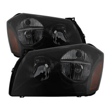 Load image into Gallery viewer, Xtune Crystal Headlights Dodge Magnum (05-07) Black/ Chrome/ Black Smoked w/ Amber Corner Lights - Black Smoked Alternate Image