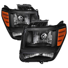 Load image into Gallery viewer, Xtune Headlights Dodge Nitro (2007-2011) [OEM Style] Chrome or Black w/ Amber Corner Lights - Black Alternate Image
