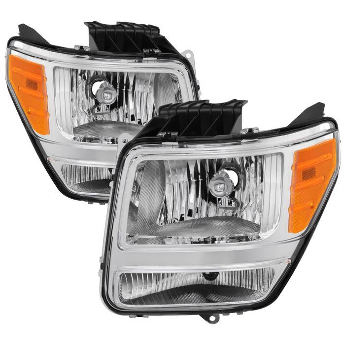 Xtune Headlights Dodge Nitro (2007-2011) [OEM Style] Chrome or Black w/  Amber Corner Lights