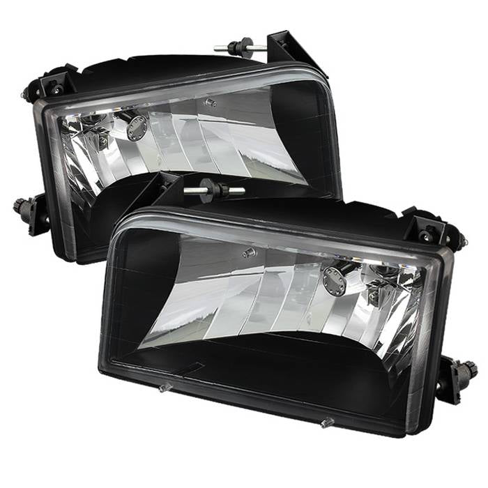 Xtune Crystal Headlights Ford Bronco (1992-1996) Black or Chrome