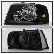 Load image into Gallery viewer, Xtune Headlights Ford Expedition (03-06) [OEM Style] Black w/ Amber Signal Lights - Default Title Alternate Image