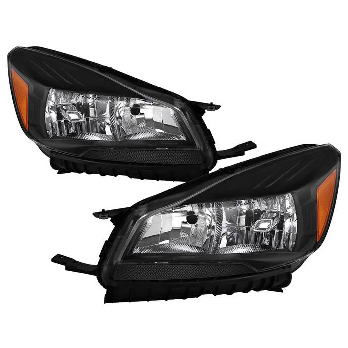 Xtune Headlights Ford Escape (13-16) [OEM Style] Black w/ Amber Signal Lights