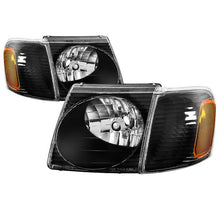 Load image into Gallery viewer, Xtune Headlights Ford Explorer Sport (01-03) Sport Trac (01-05) [OEM Style] Black or Chrome w/ Amber Corner Lights Alternate Image