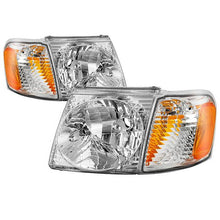 Load image into Gallery viewer, Xtune Headlights Ford Explorer Sport (01-03) Sport Trac (01-05) [OEM Style] Black or Chrome w/ Amber Corner Lights Alternate Image