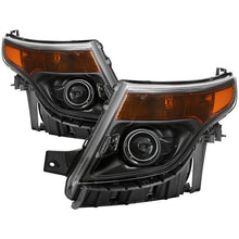 Load image into Gallery viewer, Xtune Headlights Ford Explorer (11-15) [OEM Style - Halogen Models Only] Black w/ Amber Signal Lights Alternate Image