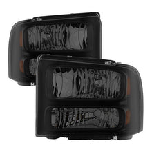 Load image into Gallery viewer, Xtune Crystal Headlights Ford F250/F350/F450 Superduty (99-04) Black Smoked w/ Amber Turn Signal Lights - Default Title Alternate Image
