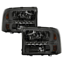 Load image into Gallery viewer, Xtune Headlights Ford Excursion (00-04) [w/ LED DRL] Black or Chrome w/ Amber Corner Lights Alternate Image
