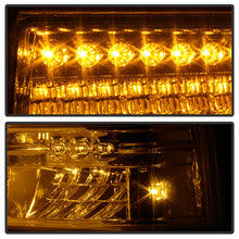Load image into Gallery viewer, Xtune Crystal Headlights Ford Excursion (99-04) [OEM Style] Black or Chrome w/ Amber Corner Lights - Full Amber Light / Chrome Alternate Image
