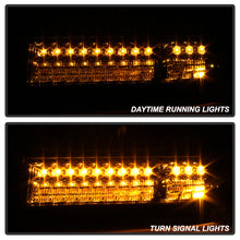 Load image into Gallery viewer, Xtune Crystal Headlights Ford Excursion (99-04) [OEM Style] Black or Chrome w/ Amber Corner Lights - Full Amber Light / Chrome Alternate Image