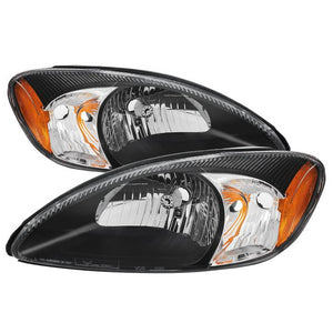 Xtune Headlights Ford Taurus (00-07)  [OEM Style] Black w/ Amber Signal Lights