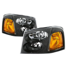 Load image into Gallery viewer, Xtune Headlights GMC Envoy (02-09) [OEM Style] Chrome or Black w/ Amber Bumper Lights Alternate Image