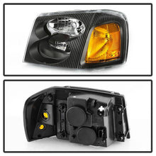 Load image into Gallery viewer, Xtune Headlights GMC Envoy (02-09) [OEM Style] Chrome or Black w/ Amber Bumper Lights Alternate Image