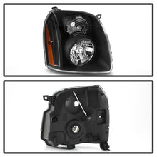 Load image into Gallery viewer, Xtune Crystal Headlights GMC Yukon Denali (07-14) Black w/ Amber Turn Signal Light - Default Title Alternate Image