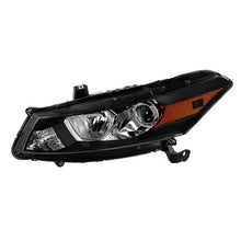 Load image into Gallery viewer, Xtune Headlights Honda Accord Coupe (08-10) [Halogen Only] Black w/ Amber Turn Signal Lights - Driver Alternate Image