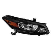 Load image into Gallery viewer, Xtune Headlights Honda Accord Coupe (08-10) [Halogen Only] Black w/ Amber Turn Signal Lights - Passenger Alternate Image
