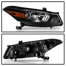 Load image into Gallery viewer, Xtune Headlights Honda Accord Coupe (08-10) [Halogen Only] Black w/ Amber Turn Signal Lights - Driver Alternate Image