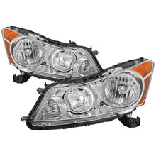 Load image into Gallery viewer, Xtune Crystal Headlights Honda Accord Sedan (08-12) [Halogen Only] Black w/ Amber Turn Signal Lights - Driver Alternate Image