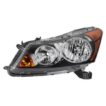 Load image into Gallery viewer, Xtune Crystal Headlights Honda Accord Sedan (08-12) [Halogen Only] Black w/ Amber Turn Signal Lights - Driver Alternate Image