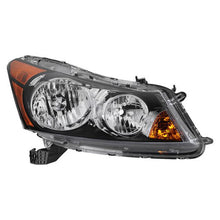 Load image into Gallery viewer, Xtune Crystal Headlights Honda Accord Sedan (08-12) [Halogen Only] Black w/ Amber Turn Signal Lights - Passenger Alternate Image